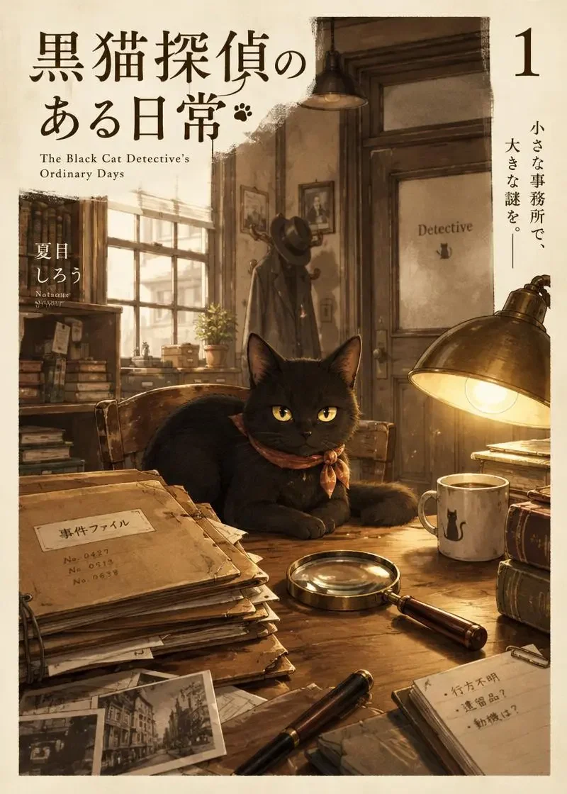 会说话的猫与三流侦探 同人漫画封面海报