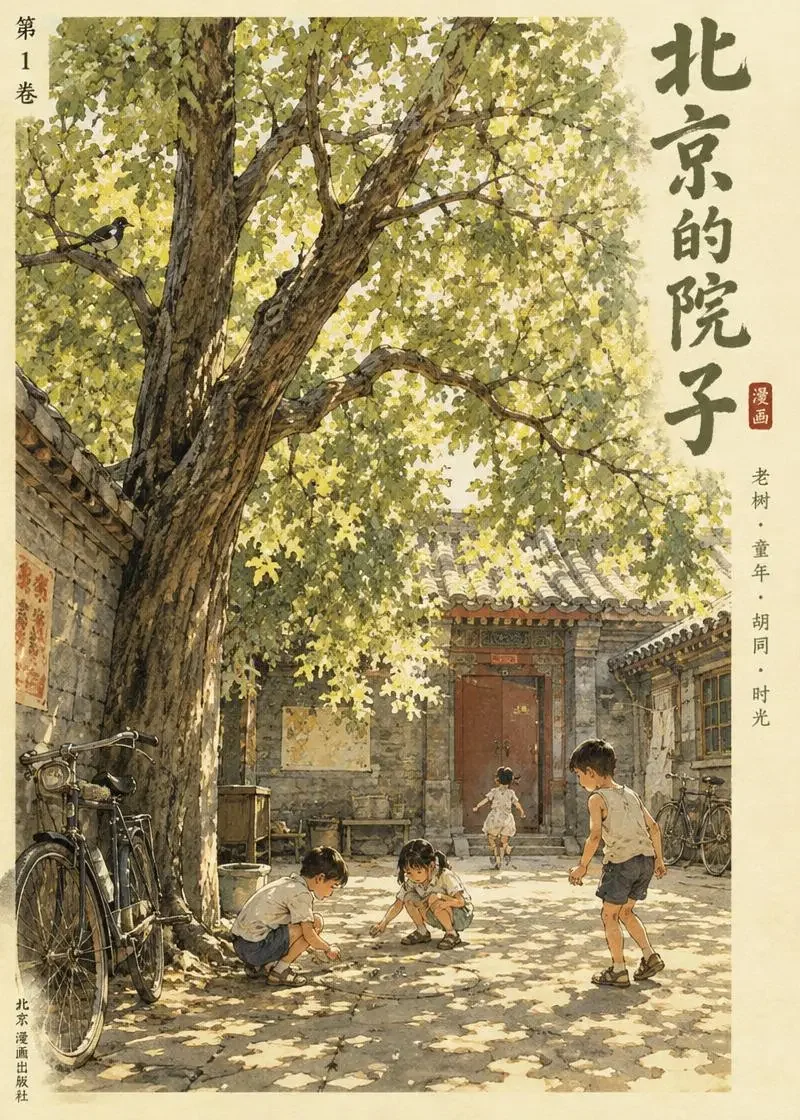 四合院最后一棵蝉鸣的树 同人漫画封面海报