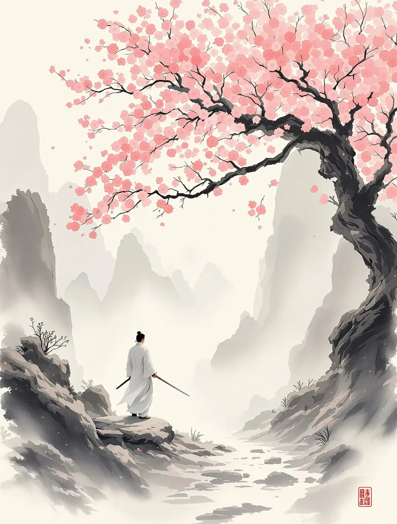 墨山辞·剑客的第二春 同人漫画封面海报