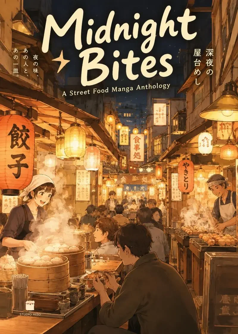 庙会面摊的三分钟 同人漫画封面海报